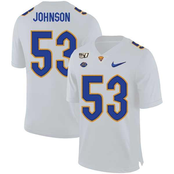 Pittsburgh Panthers 53 Dorian Johnson White 150th Anniversary Patch Nike College Football Jersey Dzhi,We sell and wholesale Pittsburgh Panthers 53 Dorian Johnson White 150th Anniversary Patch Nike College Football Jersey Dzhi on line form chian!